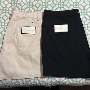2 pairs New Tommy Hilfiger khaki shorts